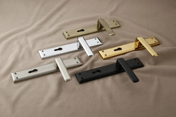 GARIS Chrome Rose Door Handles For Main Door | Main Door Pull Handle | Wooden Door Handle | Door Handle I Chrome I Matt I Antique Brass I Black Matt I PVD Gold I  Finish